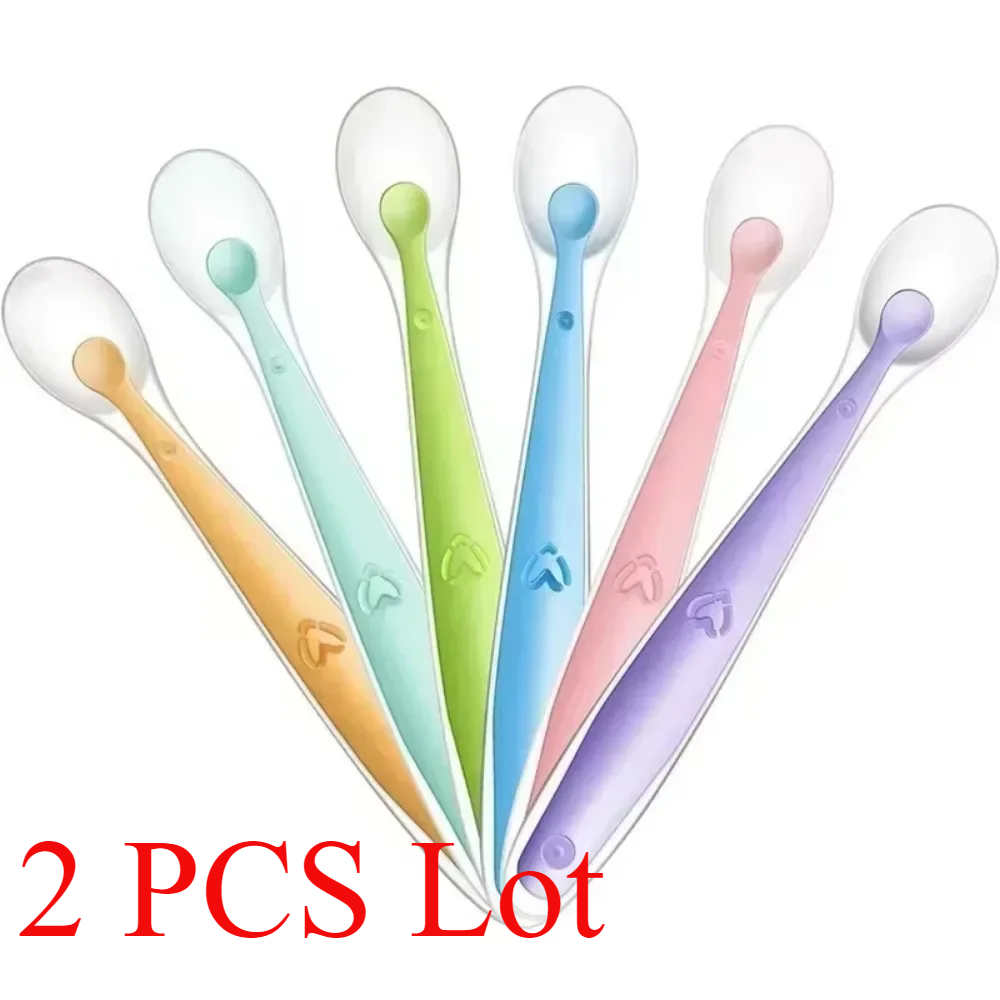 Baby Food Utensil - 2/1pcs Silicone Spoon for Baby Infant