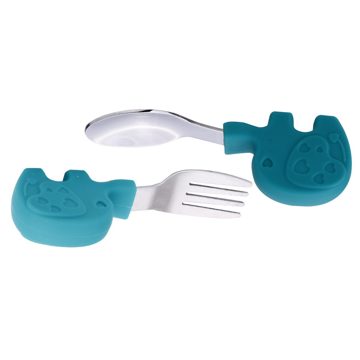 Baby Food Utensils Set - 1Set Baby Training Utensils Silicone Spoon