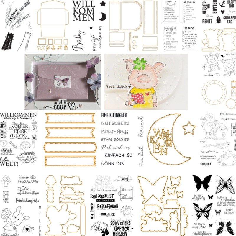 Baby Food Recipes - Baby Suitcase Stamps And Dies New