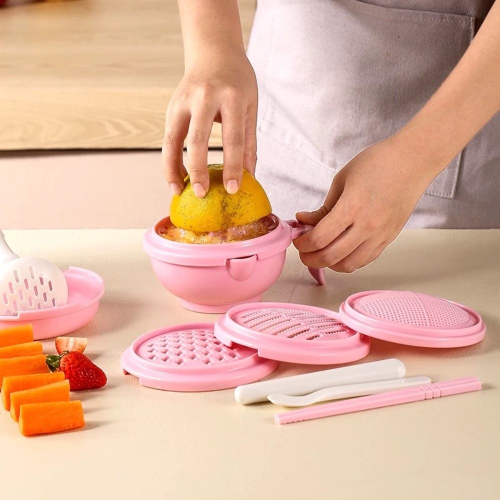 Puree Baby Food - Solid color Baby Food Grinding Bowl