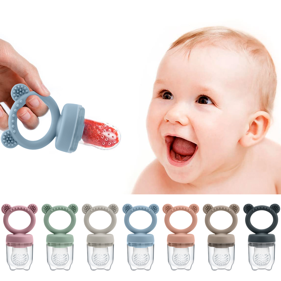 Baby Food For 6 Months - Baby Pacifier Fruit Feeder With Cover