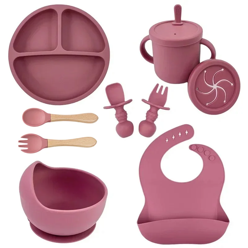 Plate Suction Toddler - Food Grade Silicone Child Dish Set