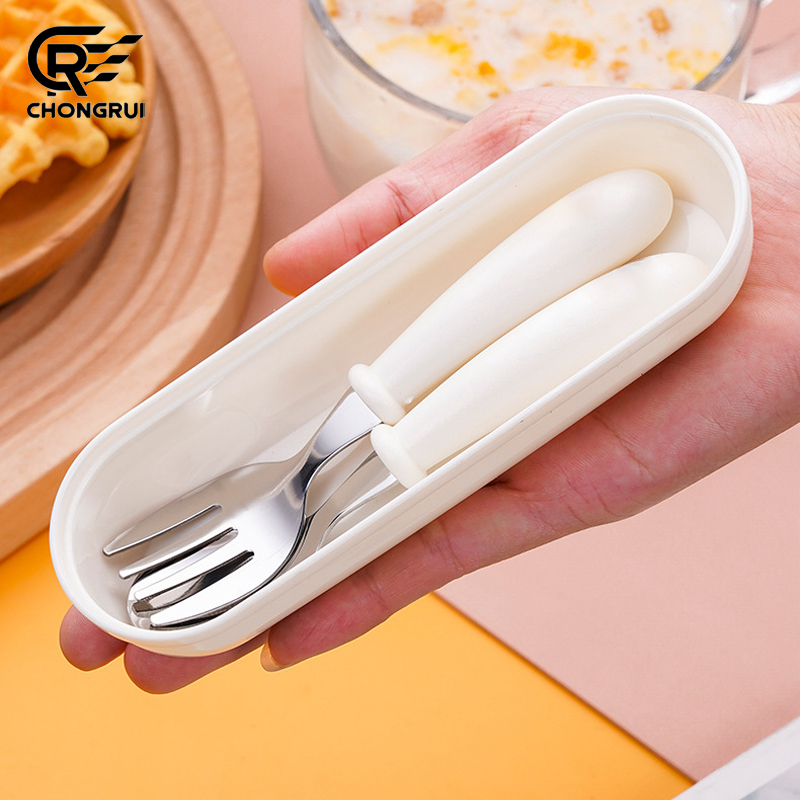 Baby Food Utensils Set - Toddler Training Feeding Spoon Fork 304