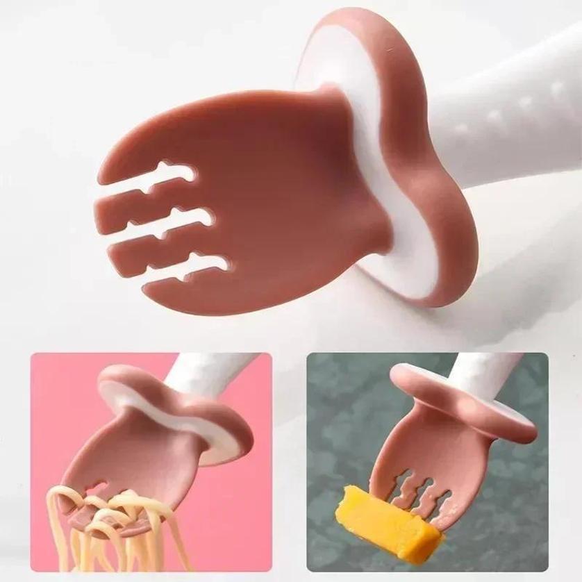 Baby Spoon Fork Silicone Child - Baby Food Utensil review and price