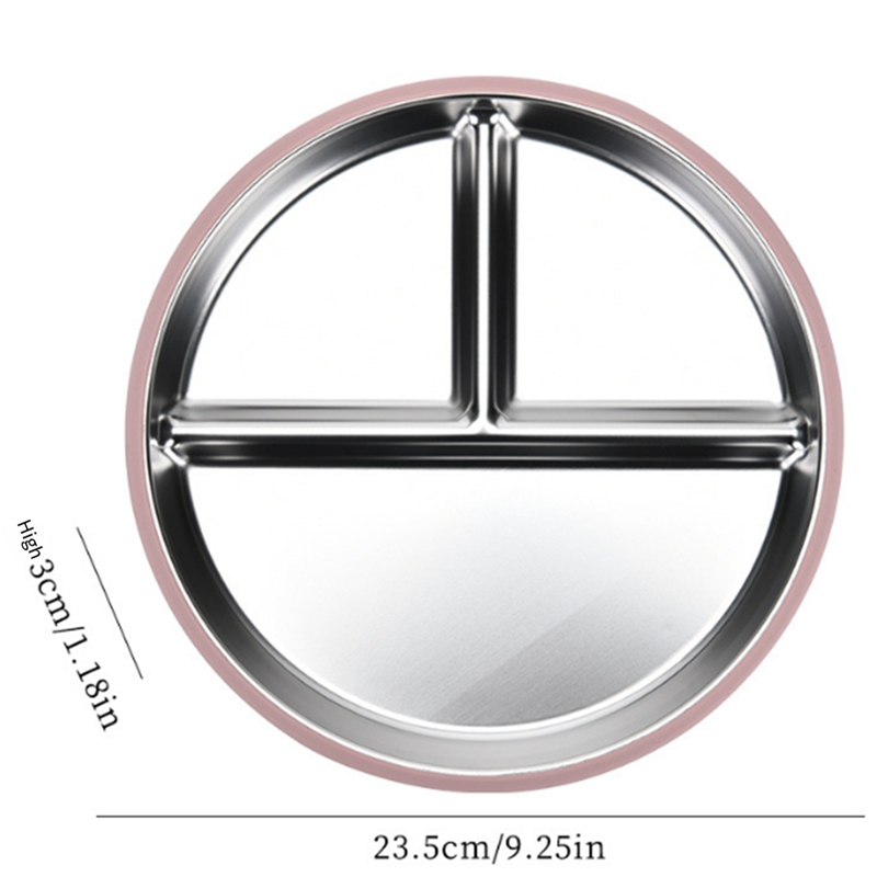 2PCS Stainless Steel Kids Plat - Plate Suction Toddler review and price