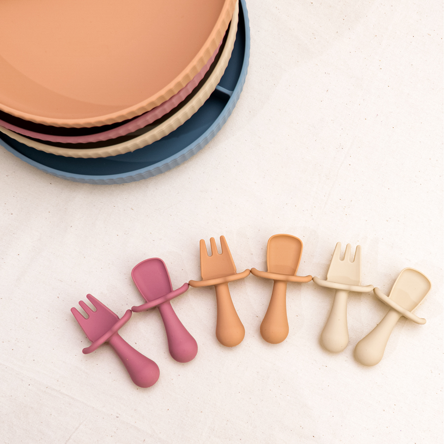 2Pcs/Set BPA Free Silicone Min - Baby Food Utensils Set review and price