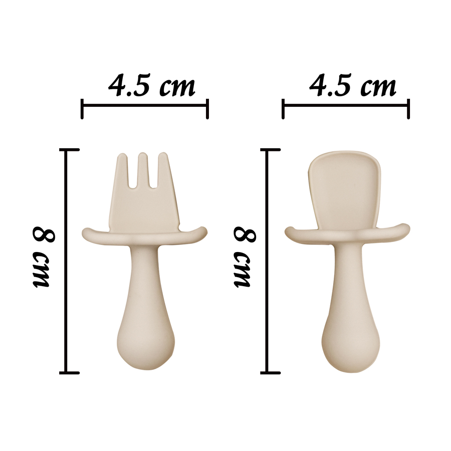 2Pcs/Set BPA Free Silicone Min - Baby Food Utensils Set review and price