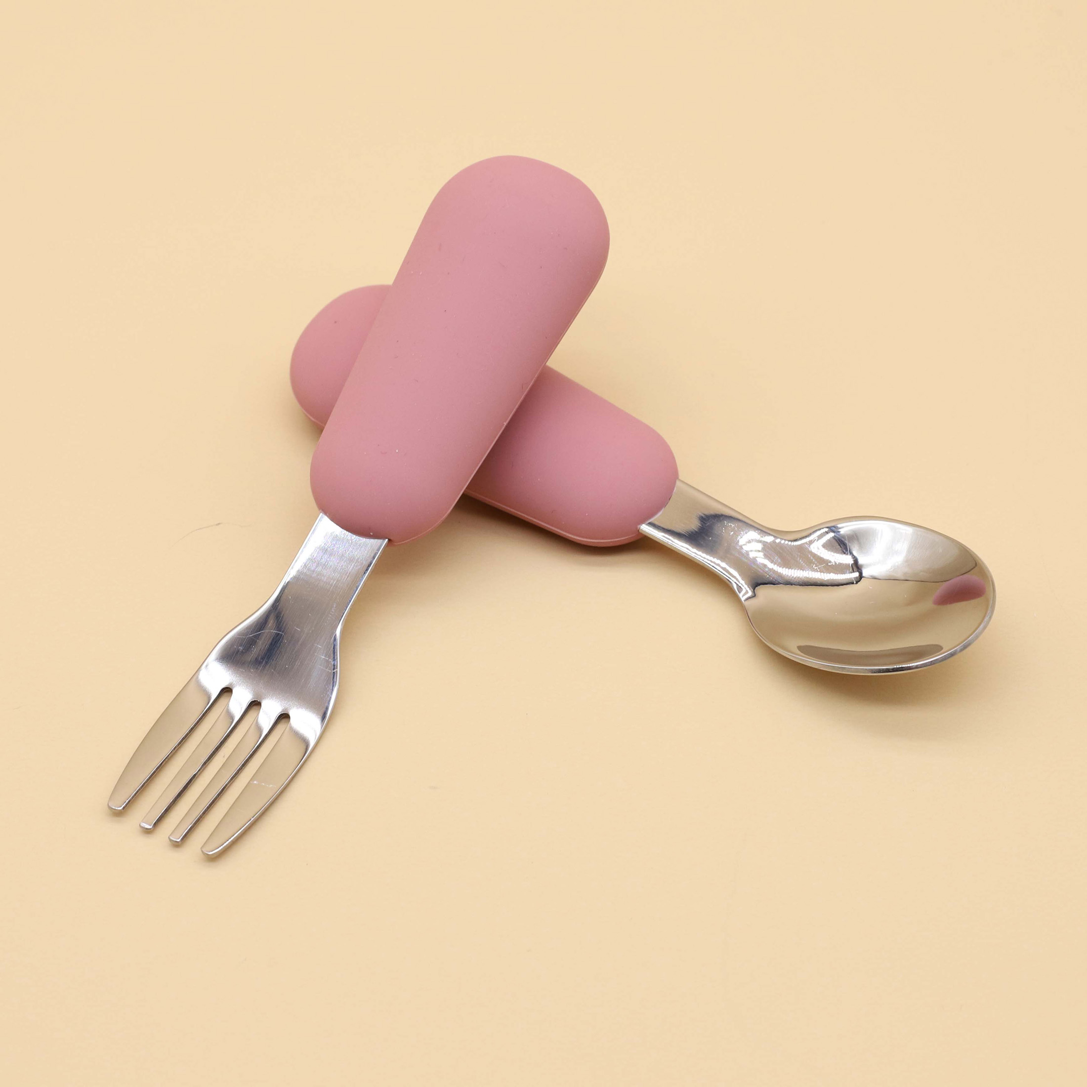 Silicone stainless steel spoon - Baby Food Utensil review and price