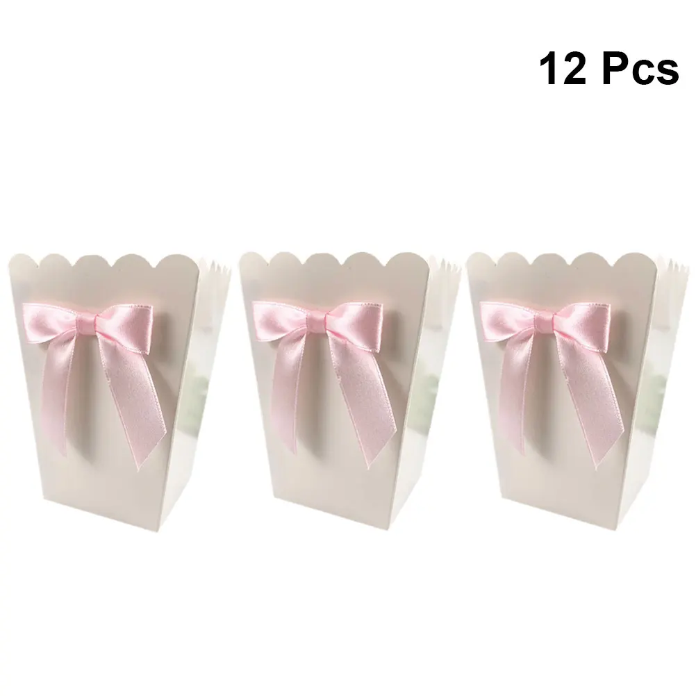 12pcs Pink Bow Popcorn Box Par - Baby Food Recipes review and price