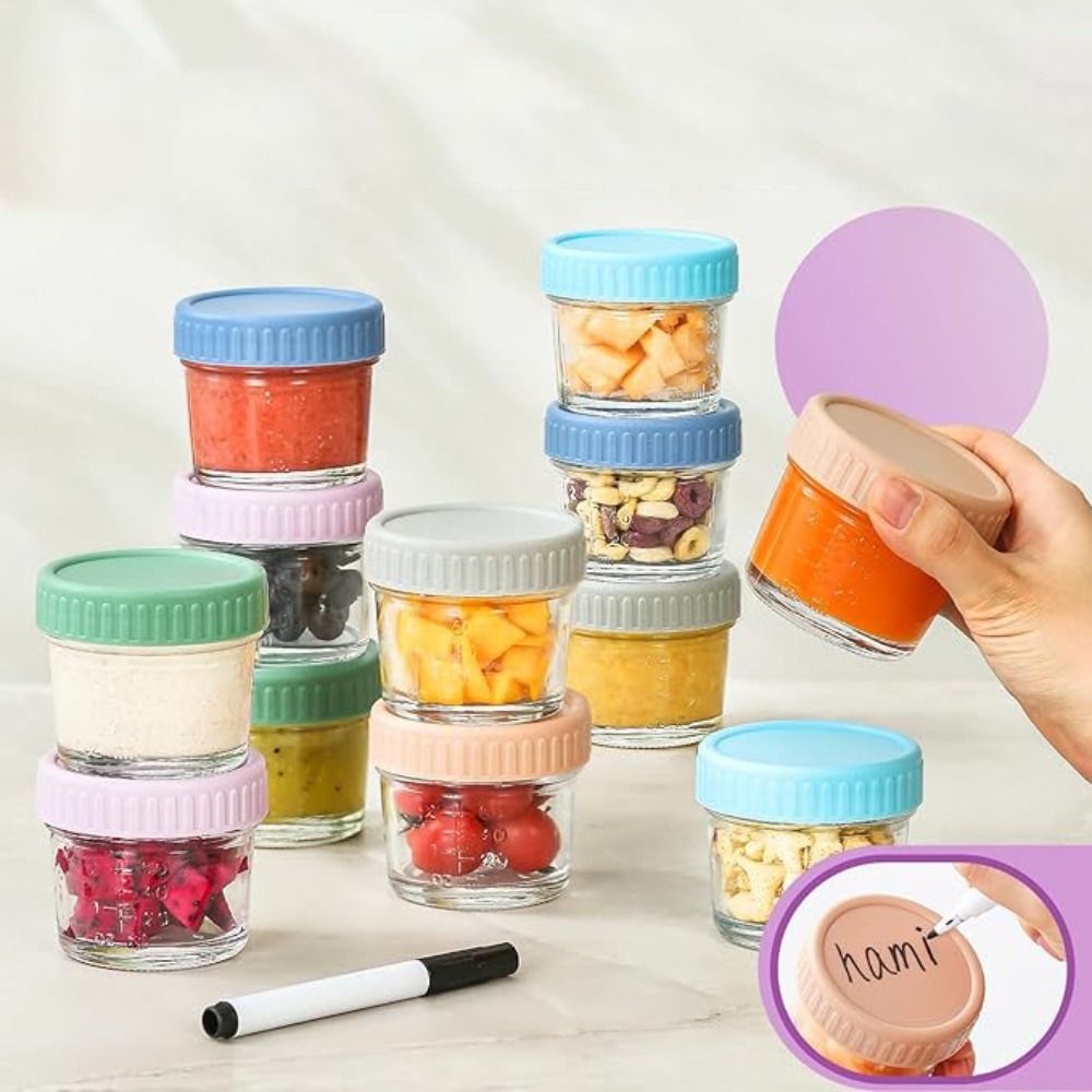 6pcs Mason Jar Glass Baby Food - Baby Food In Jar review and price