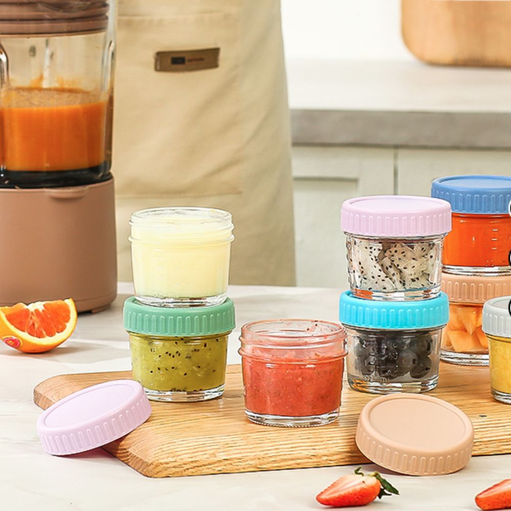 6pcs Mason Jar Glass Baby Food - Baby Food In Jar review and price
