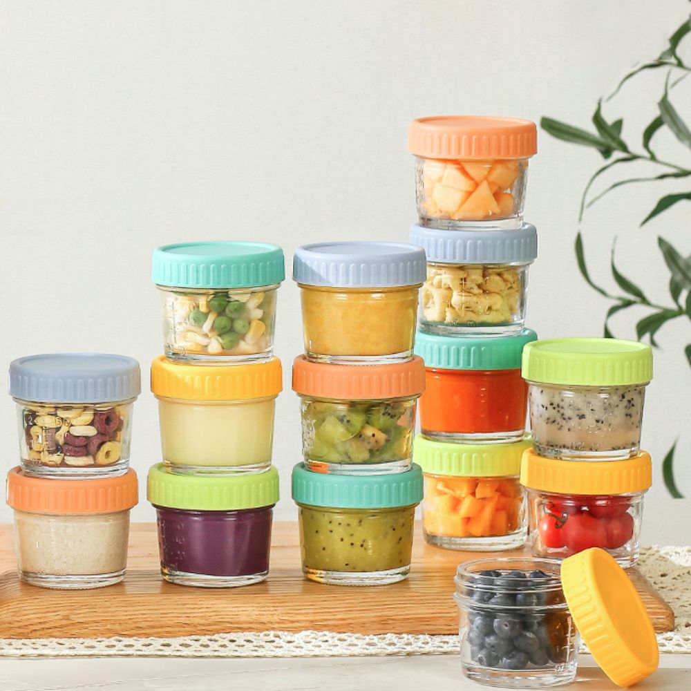 6pcs Glass Baby Food Jar Reusa - Baby Food In Jar review and price