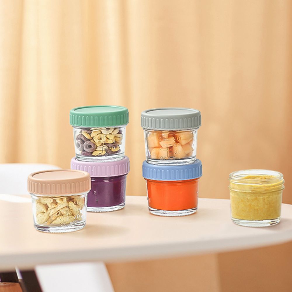6pcs Glass Baby Food Jar Reusa - Baby Food In Jar review and price