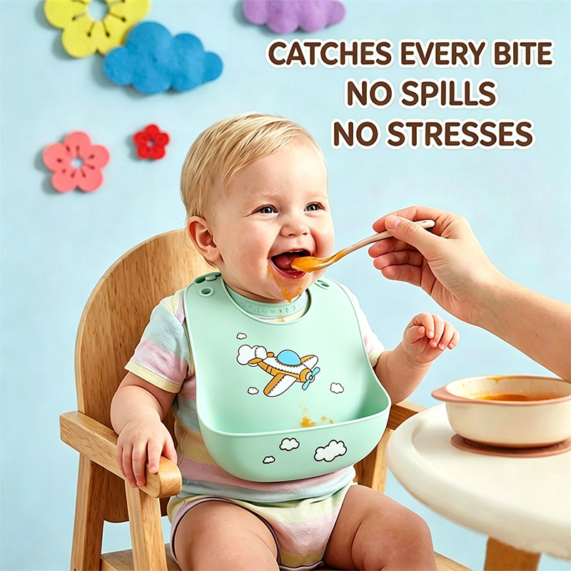 Silicone Baby Feeding Bib Wate - Baby Food Eat review and price