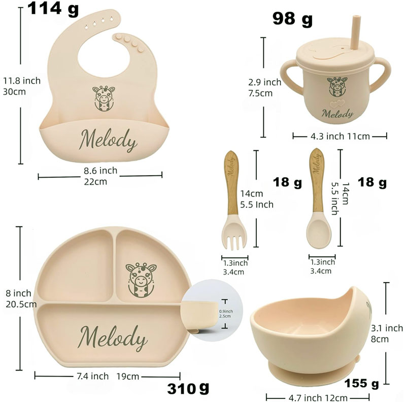 Silicone Feeding Set Customize - Plate Suction Toddler review and price