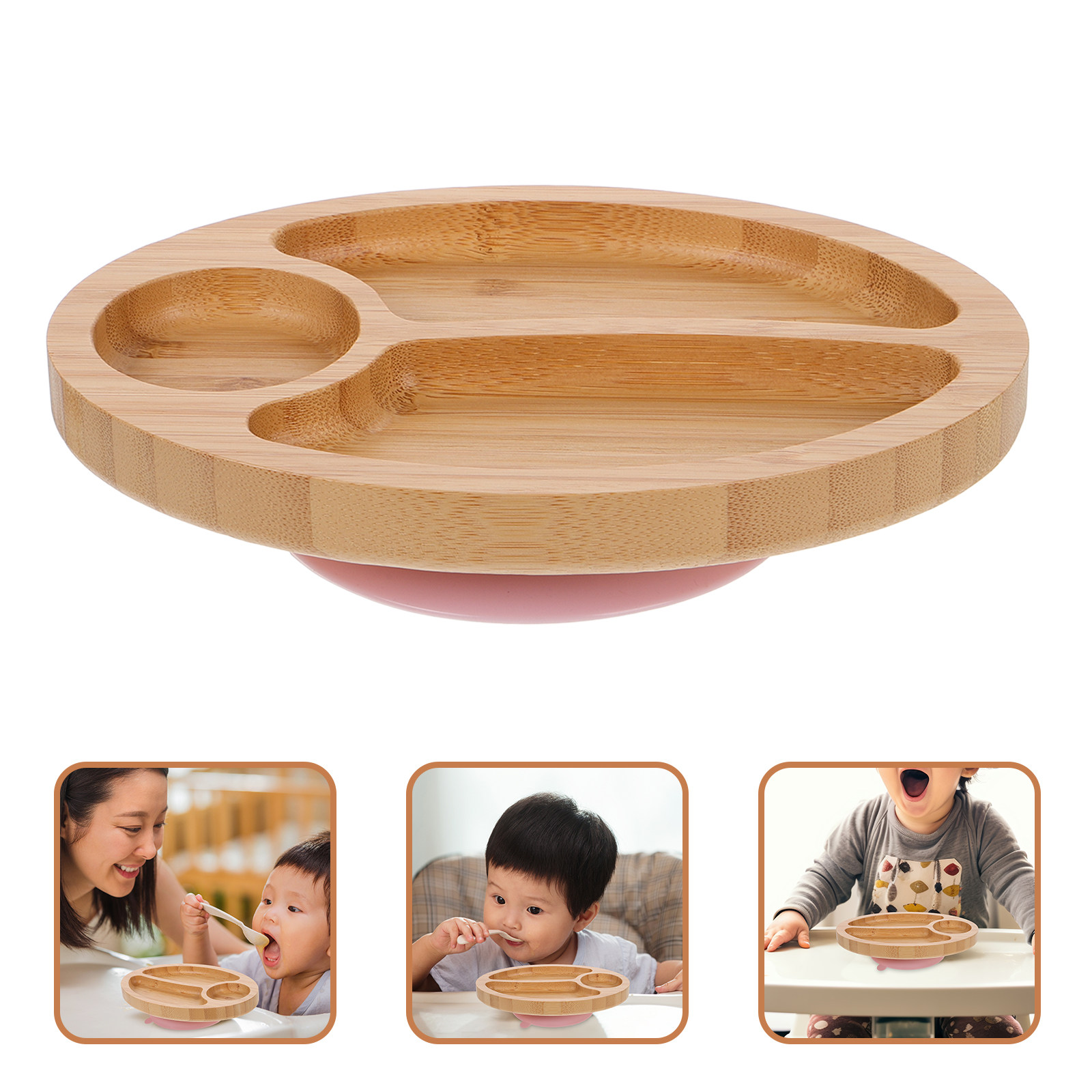 Divided Bamboo Suction Plate I - Plate Suction Toddler review and price