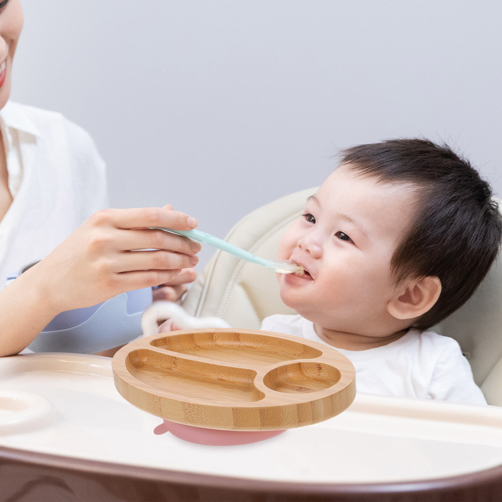 Divided Bamboo Suction Plate I - Plate Suction Toddler review and price