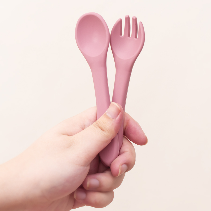 2PCS/Set Silicone Baby Utensil - Baby Food Utensils Set review and price