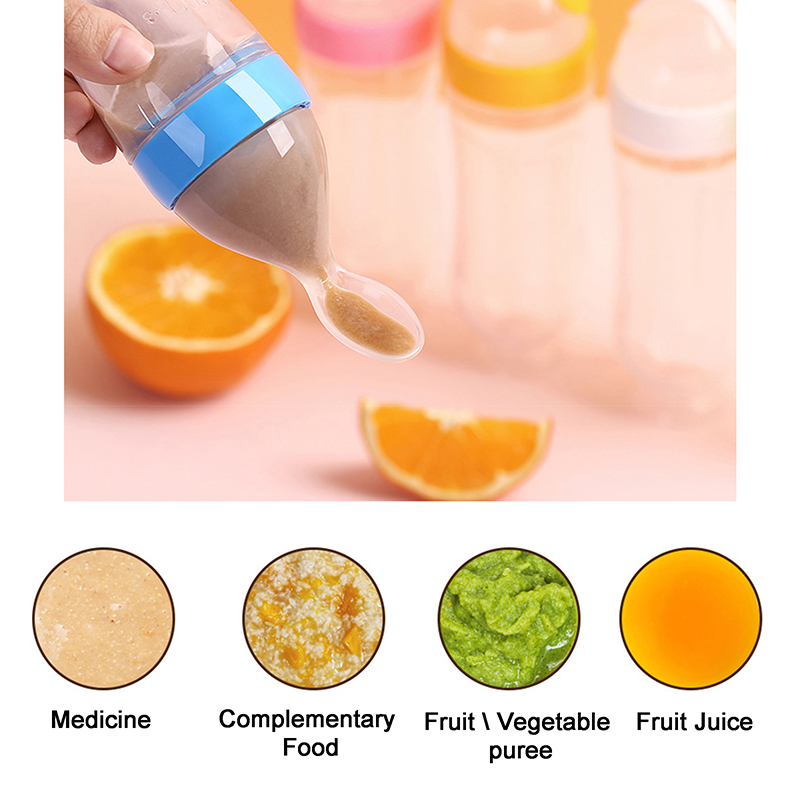 Squeezing Feeding Bottle Silic - Baby Food Utensil review and price