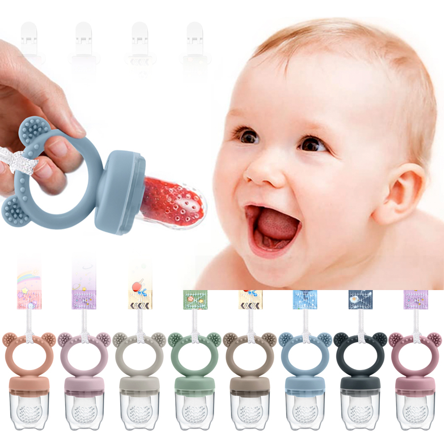 Silicone Baby Teether Fruit Fe - Baby Food For 6 Months review and price