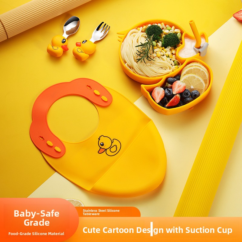 Yellow Duck Silicone Stainless - Baby Food Apron review and price