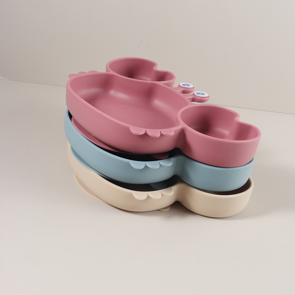 Cute Crab Shaped Silicone Baby - Plate Suction Toddler review and price