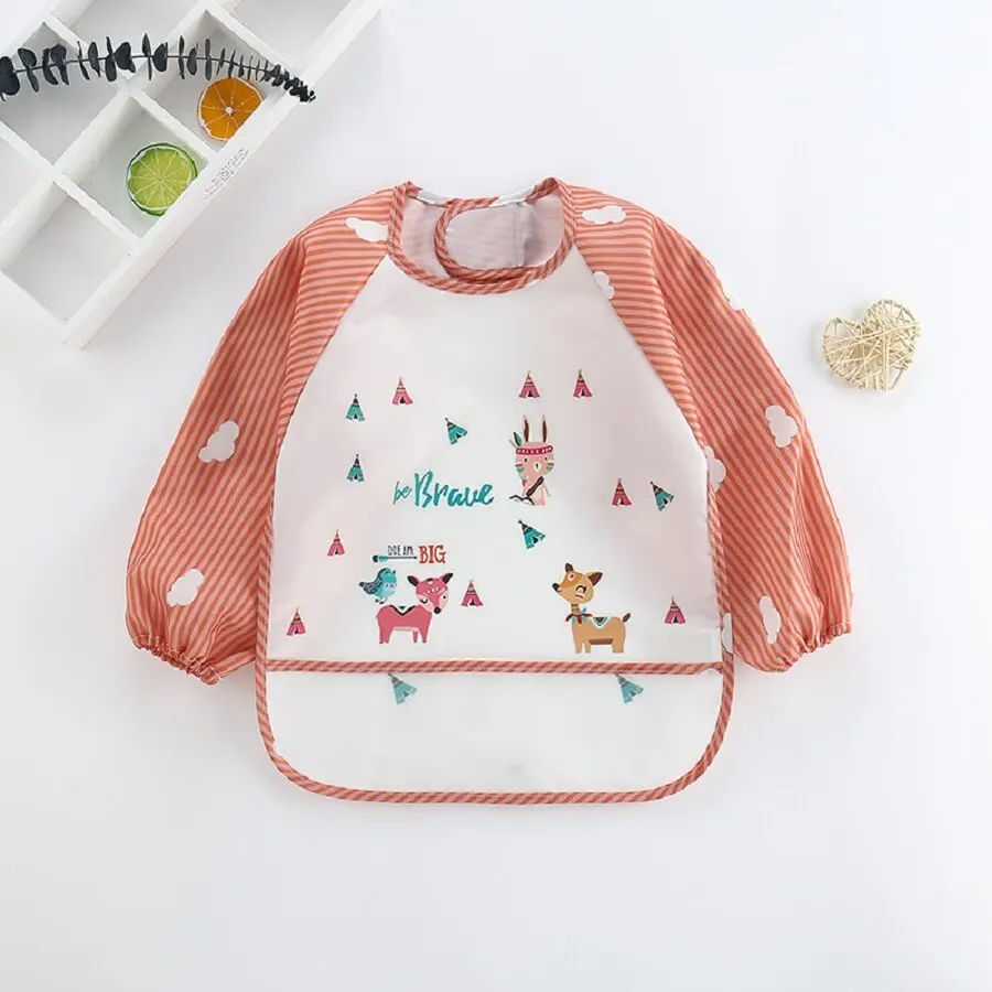 For1-3Year Baby Long Sleeve Sc - Baby Food Apron review and price