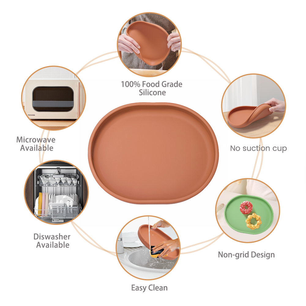 Baby Safe Silicone Dining Plat - Plate Suction Toddler review and price