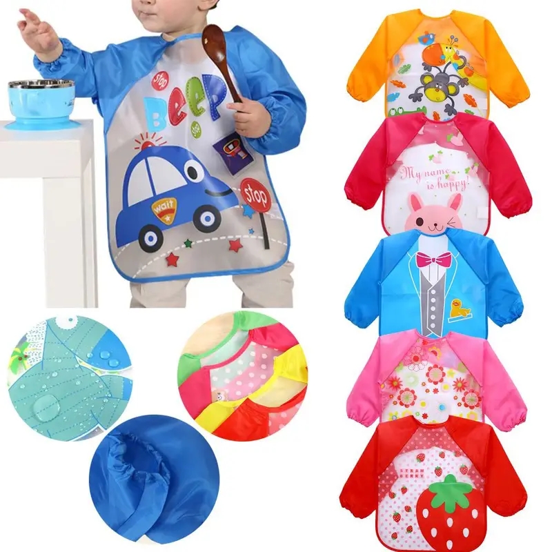 Waterproof EVA Full Sleeve Bab - Baby Food Apron review and price