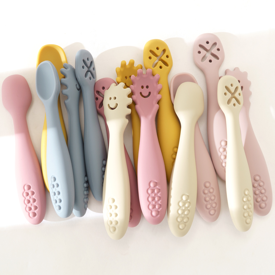 3PCS Silicone Spoon Fork For B - Baby Food Utensils Set review and price