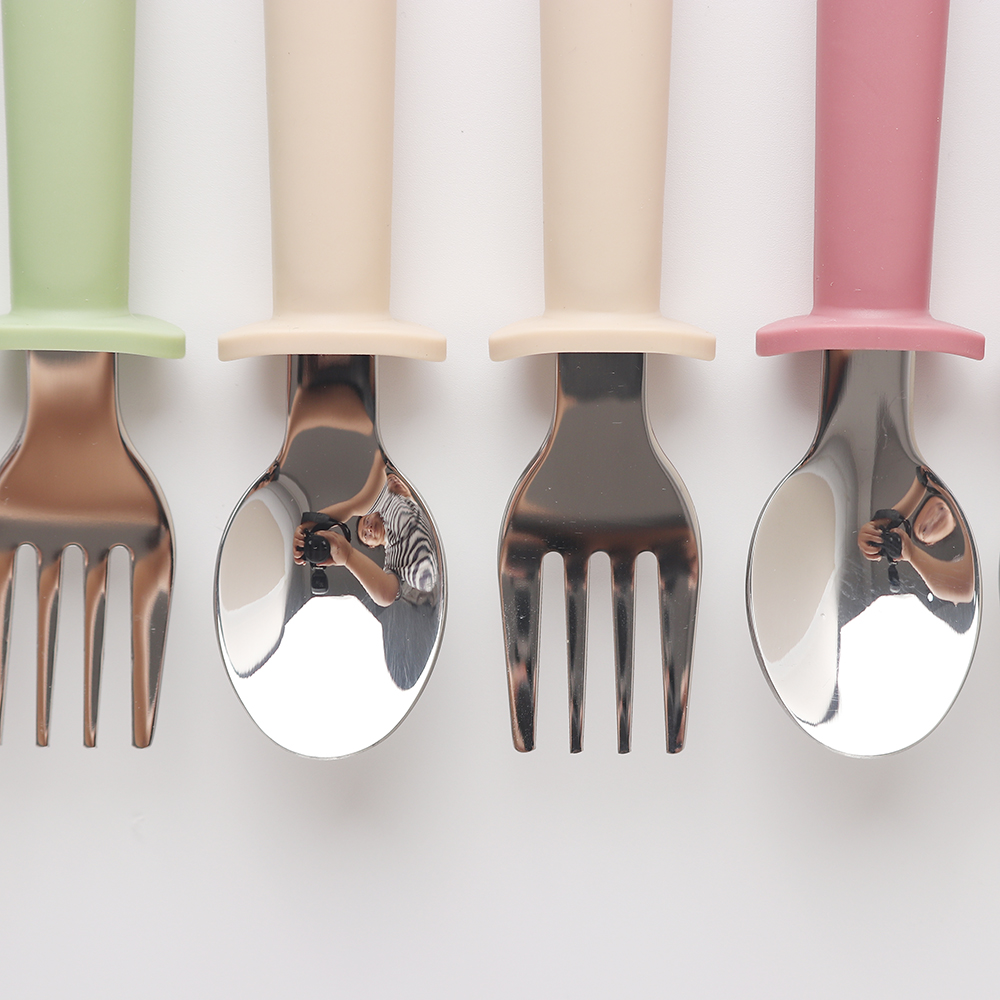 Custom Long Handle Silicone Sp - Baby Food Utensils Set review and price