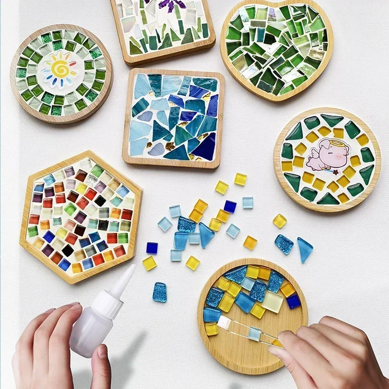 Handmade DIY Mosaic Cup Mat Bo - Baby Food Eat review and price