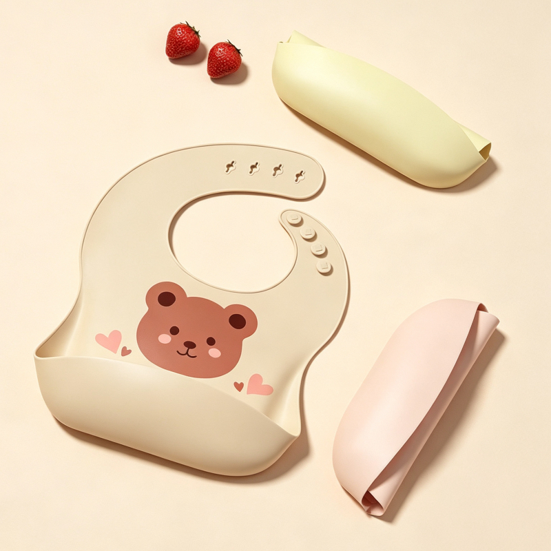 Waterproof Baby Bibs Soft Sili - Baby Food Apron review and price