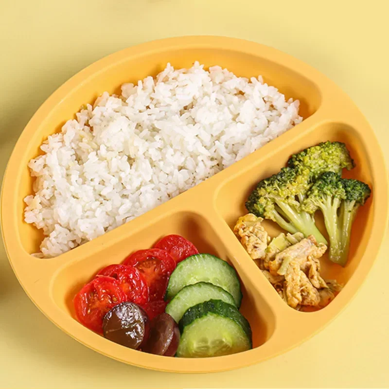 3Pcs Silicone Baby Feeding Set - Plate Suction Toddler review and price