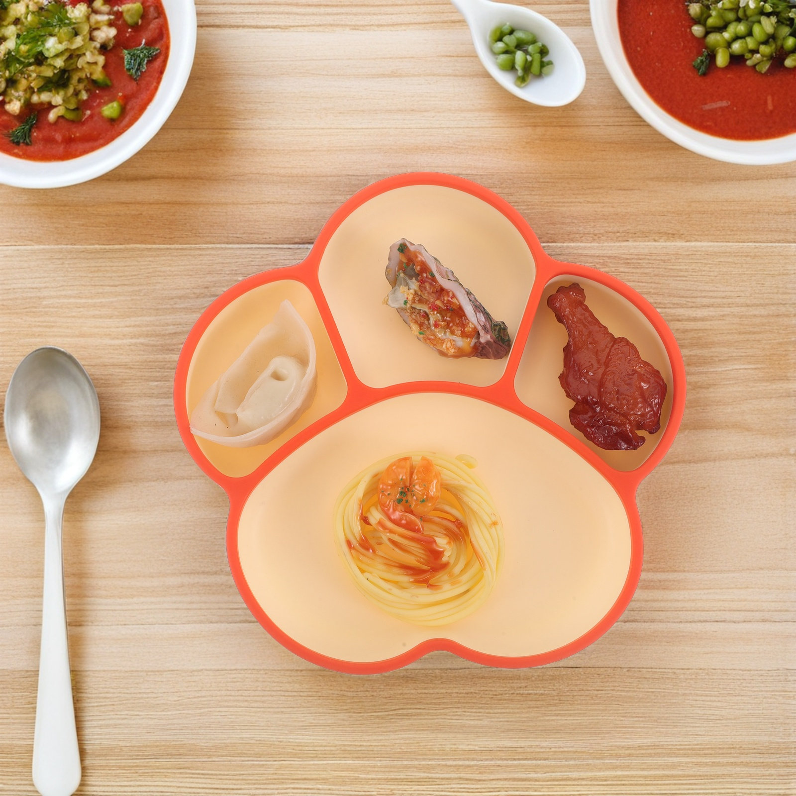 Baby Divided Suction Plate Sil - Plate Suction Toddler review and price