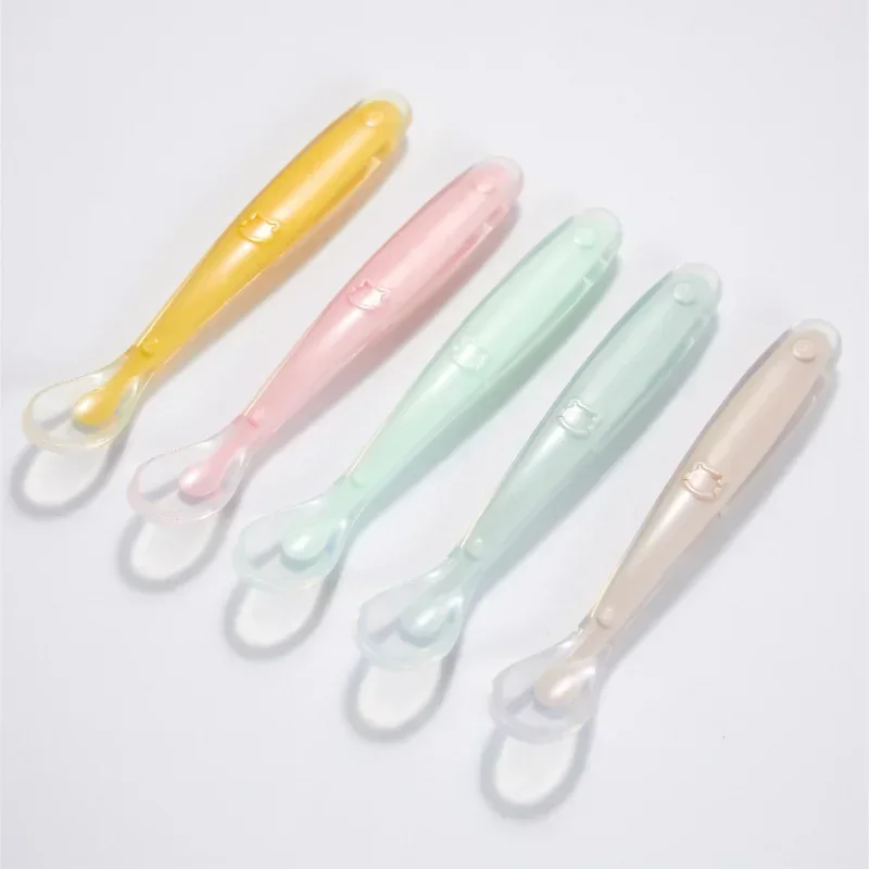 Soft Silicone Baby Spoon Toddl - Baby Food Utensil review and price