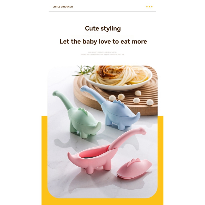 Dinosaur Shaped Infant Food Fe - Baby Food Utensils Set review and price