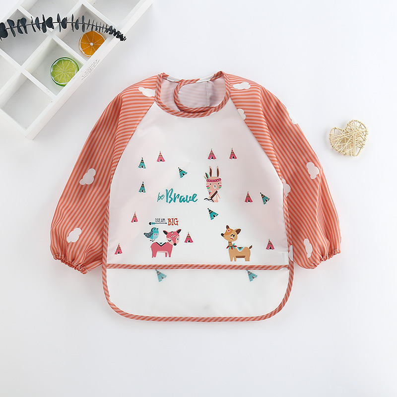 Baby Bibs Cute Colorful Cartoo - Baby Food Apron review and price