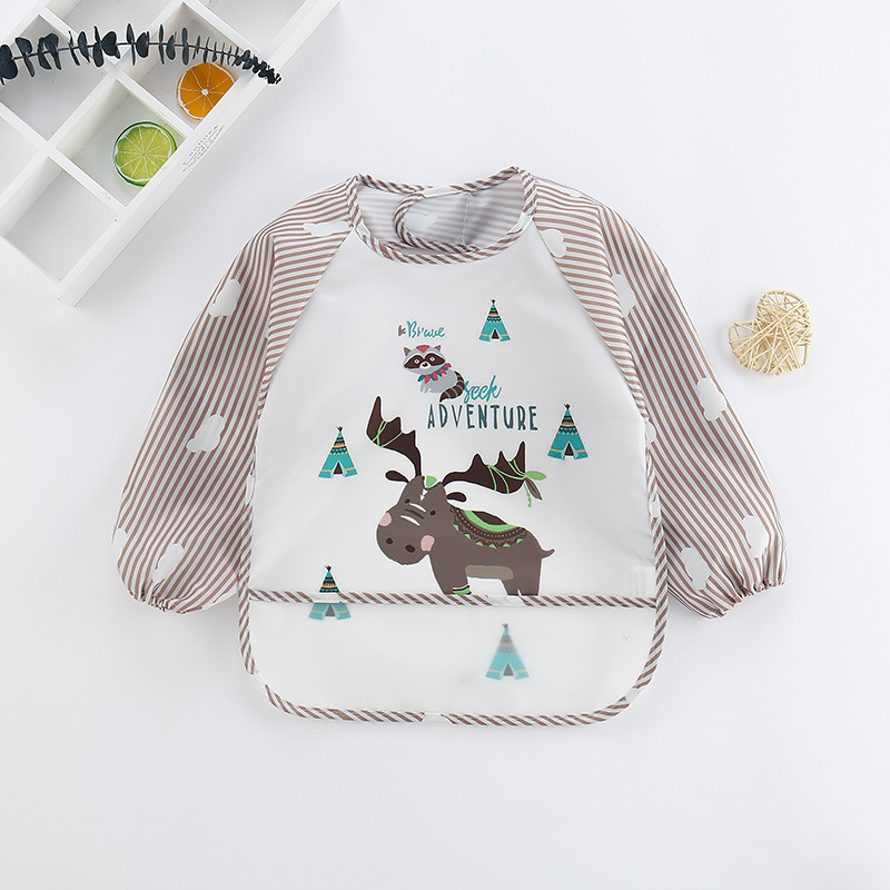 Baby Bibs Cute Colorful Cartoo - Baby Food Apron review and price
