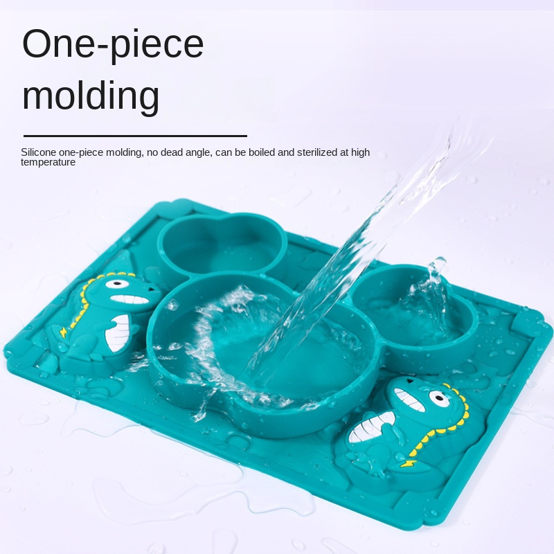 Baby Dinosaur Silicone Tablewa - Baby Food Utensils Set review and price